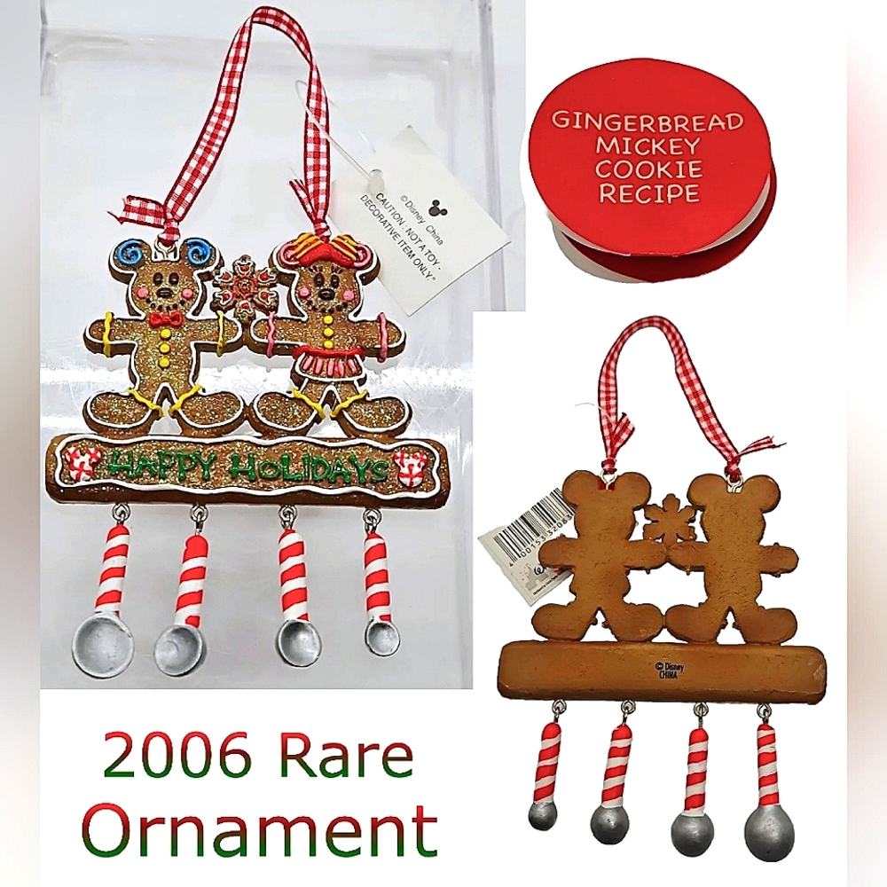 Disney's Holiday Collection Mickey & Minnie Gingerbread Cookie Ornament + Recipe